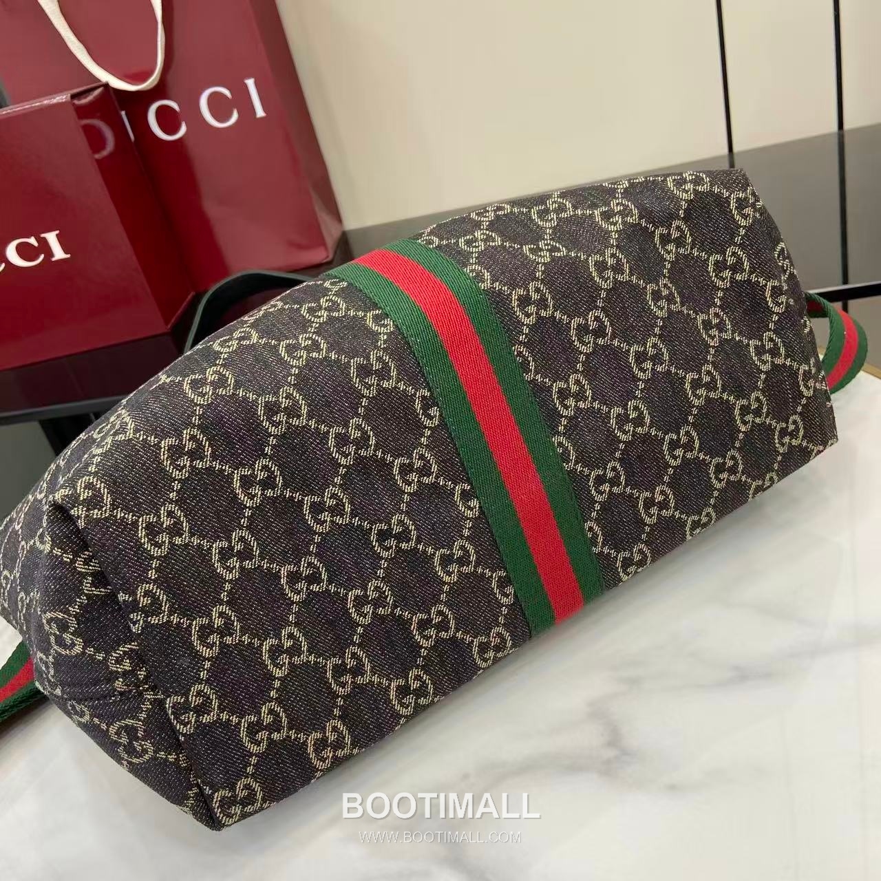 Gucci Giglio Tote Bag GG Denim Black 구찌 질리오 라지 토트백 853972 GG 데님 GG 데님 블랙 50cm 4