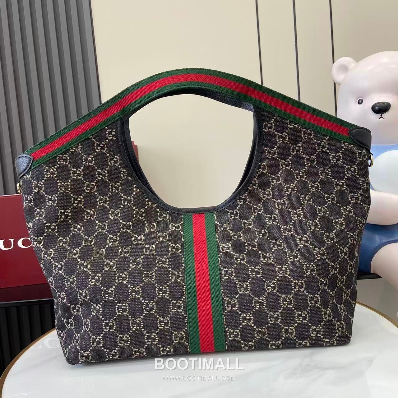 Gucci Giglio Tote GG Denim Black Tote Bag 구찌 질리오 토트백 853971 GG 데님 블랙 60cm 3