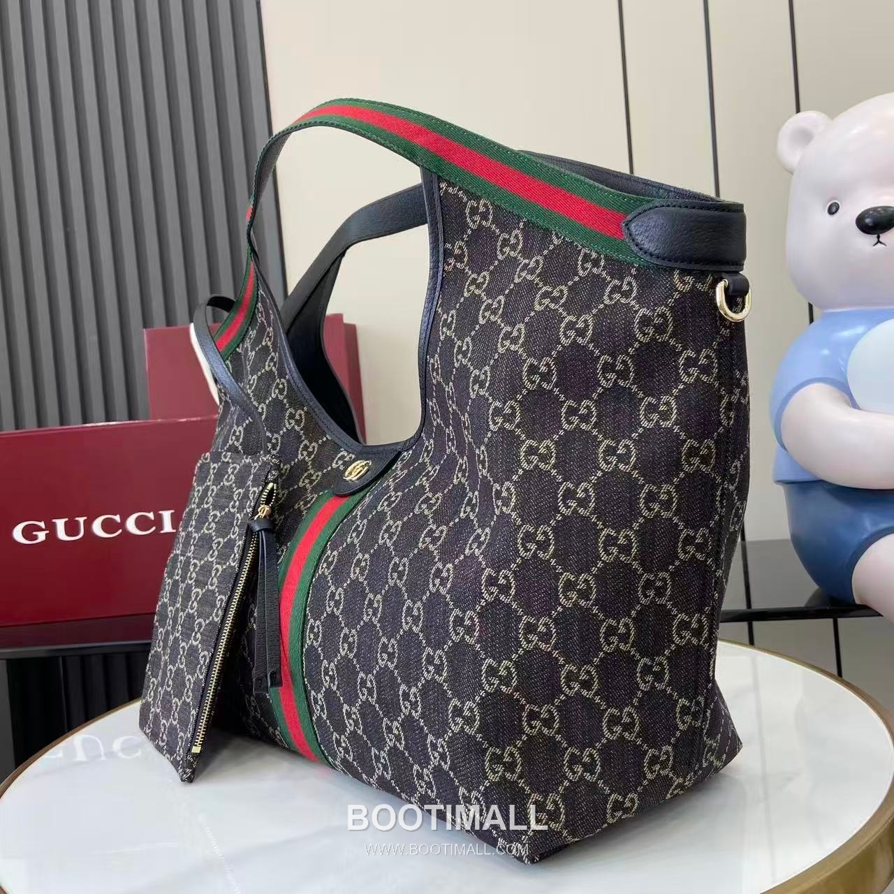 Gucci Giglio Tote GG Denim Black Tote Bag 구찌 질리오 토트백 853971 GG 데님 블랙 60cm 6
