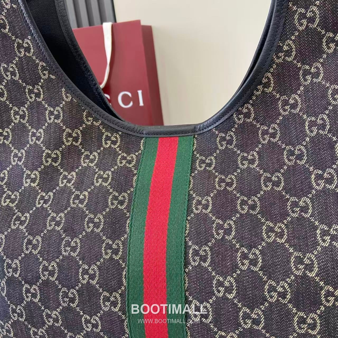 Gucci Giglio Tote GG Denim Black Tote Bag 구찌 질리오 토트백 853971 GG 데님 블랙 60cm 10