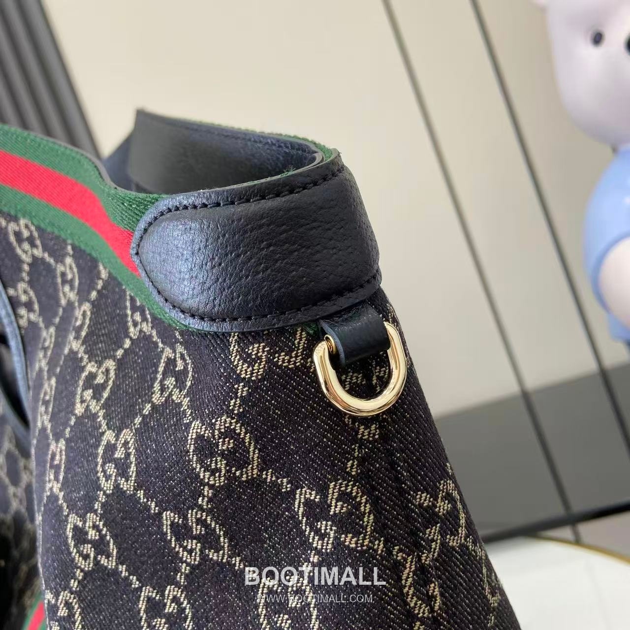 Gucci Giglio Tote GG Denim Black Tote Bag 구찌 질리오 토트백 853971 GG 데님 블랙 60cm 11