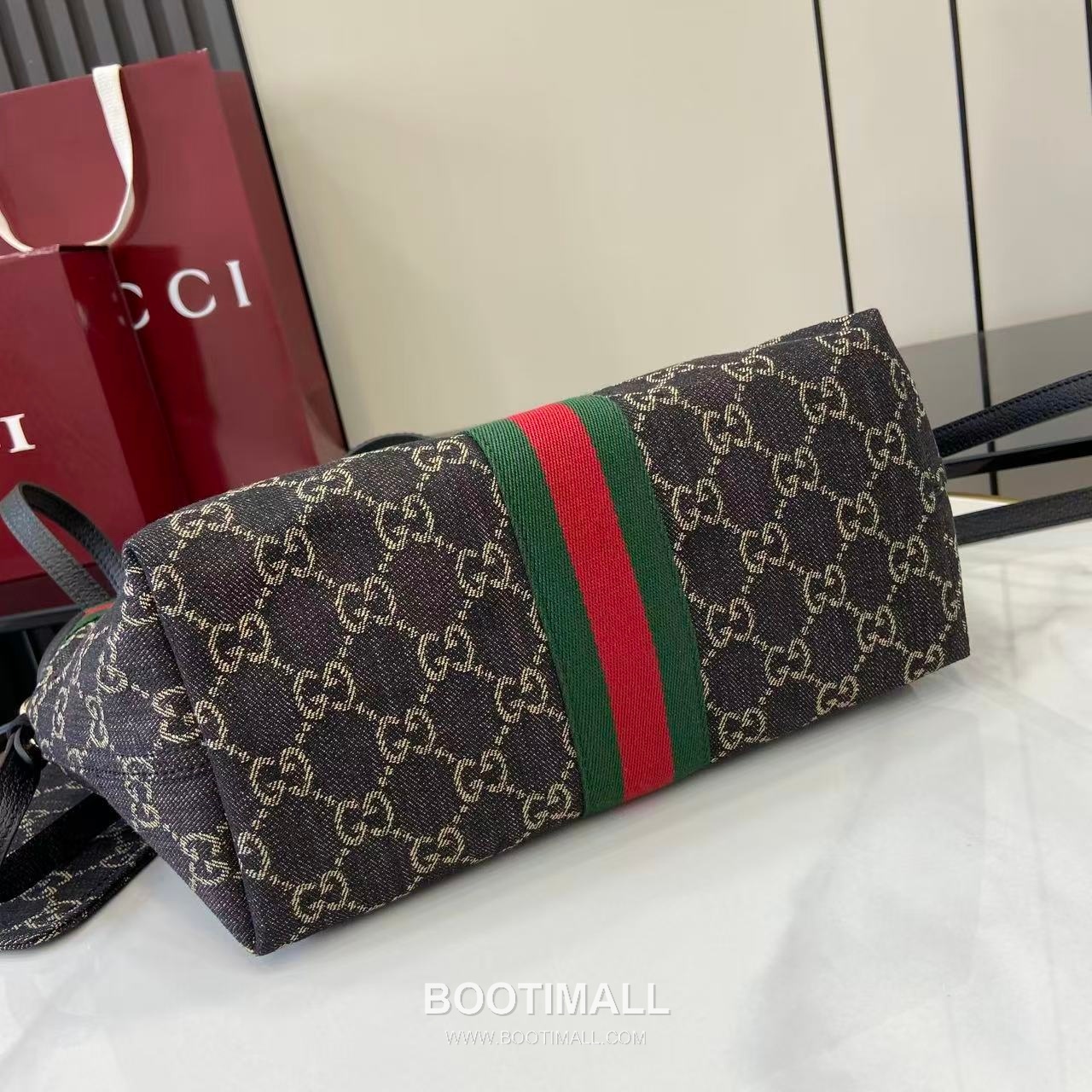 Gucci Giglio Small Tote GG Denim Black Tote Bag 구찌 질리오 스몰 토트백 860845 GG 데님 블랙 25cm 4