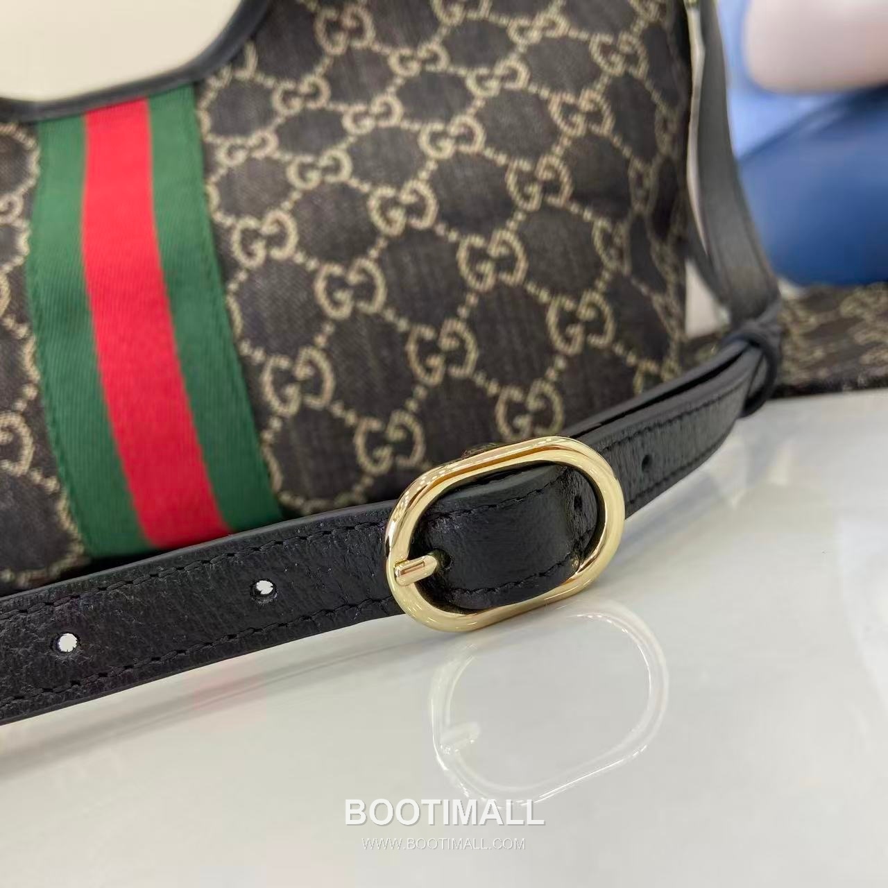 Gucci Giglio Small Tote GG Denim Black Tote Bag 구찌 질리오 스몰 토트백 860845 GG 데님 블랙 25cm 9