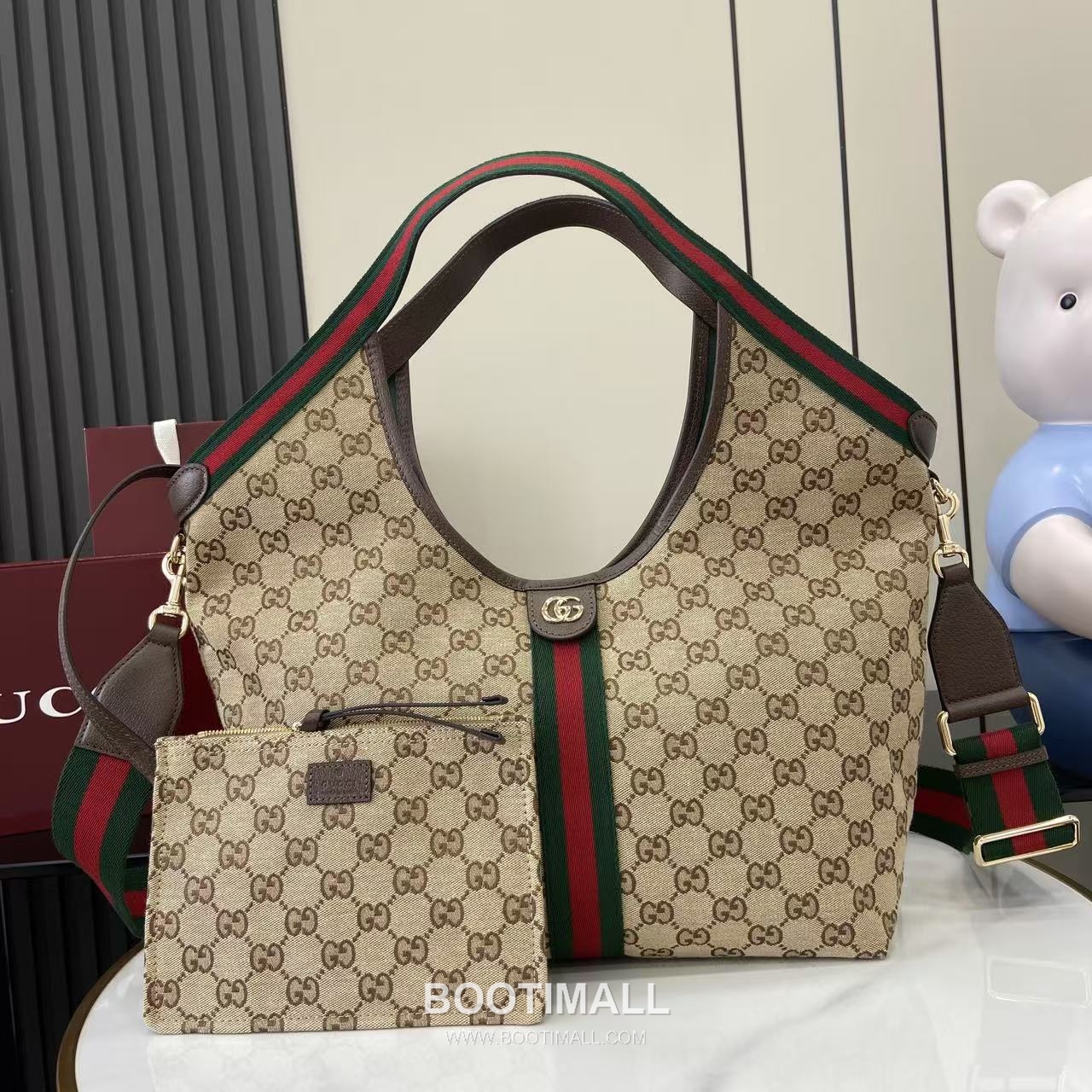 Gucci Giglio Tote Bag GG Canvas Beige 구찌 질리오 라지 토트백 853972 GG 캔버스 GG 캔버스 베이지 50cm 1