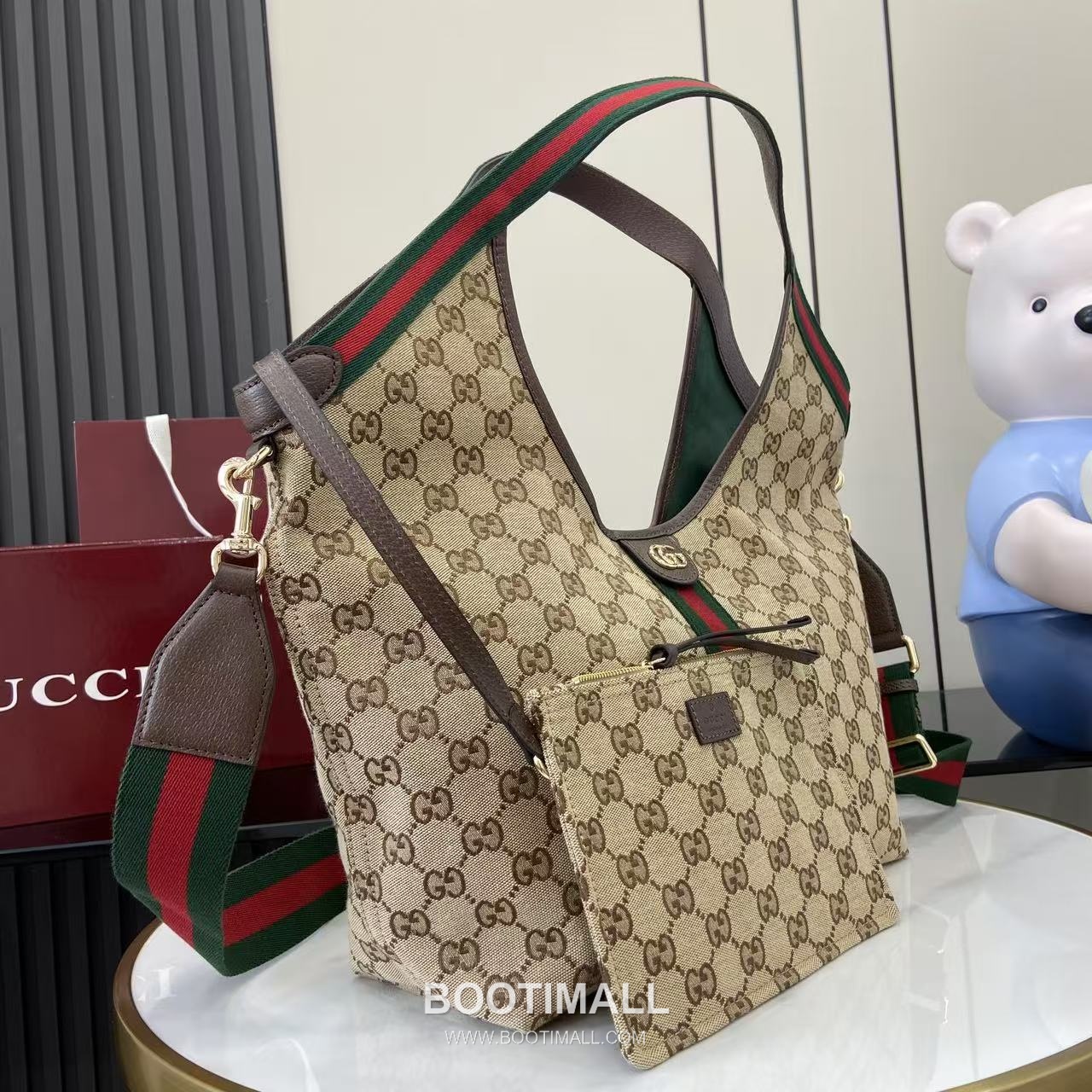 Gucci Giglio Tote Bag GG Canvas Beige 구찌 질리오 라지 토트백 853972 GG 캔버스 GG 캔버스 베이지 50cm 2