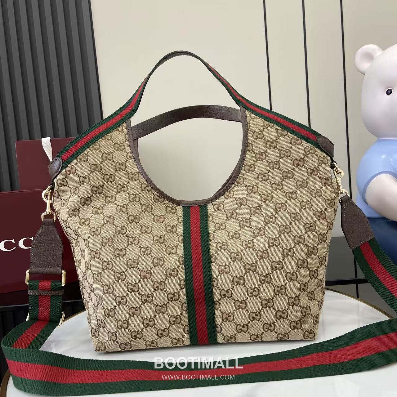 Gucci Giglio Tote Bag GG Canvas Beige 구찌 질리오 라지 토트백 853972 GG 캔버스 GG 캔버스 베이지 50cm 3
