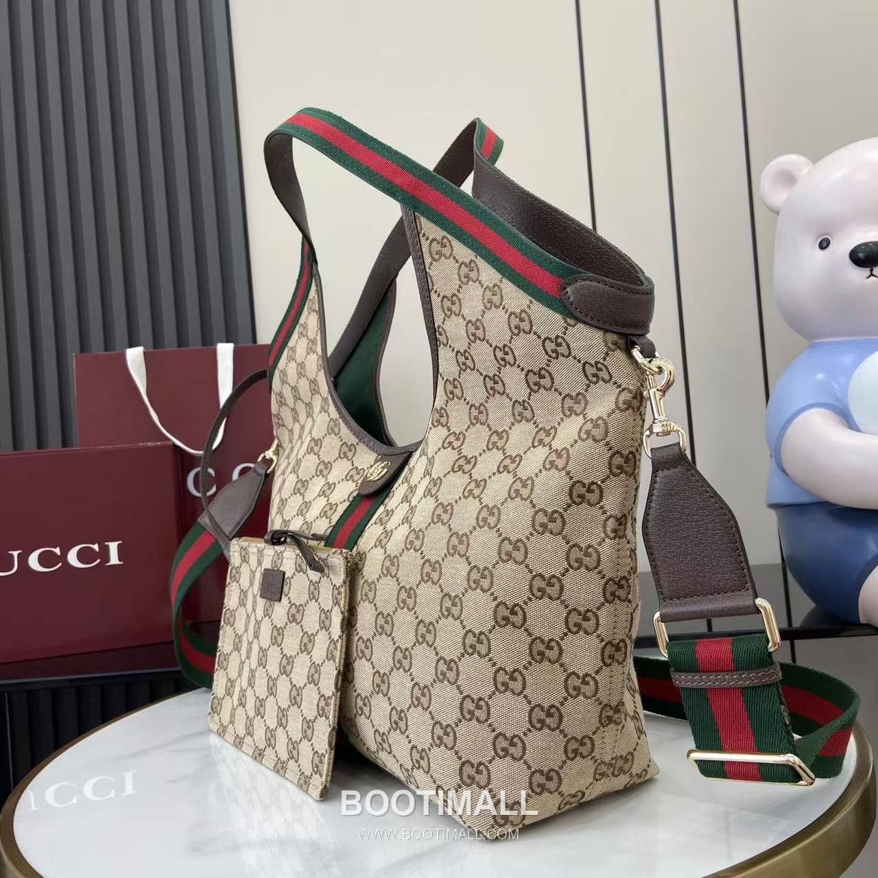 Gucci Giglio Tote Bag GG Canvas Beige 구찌 질리오 라지 토트백 853972 GG 캔버스 GG 캔버스 베이지 50cm 6