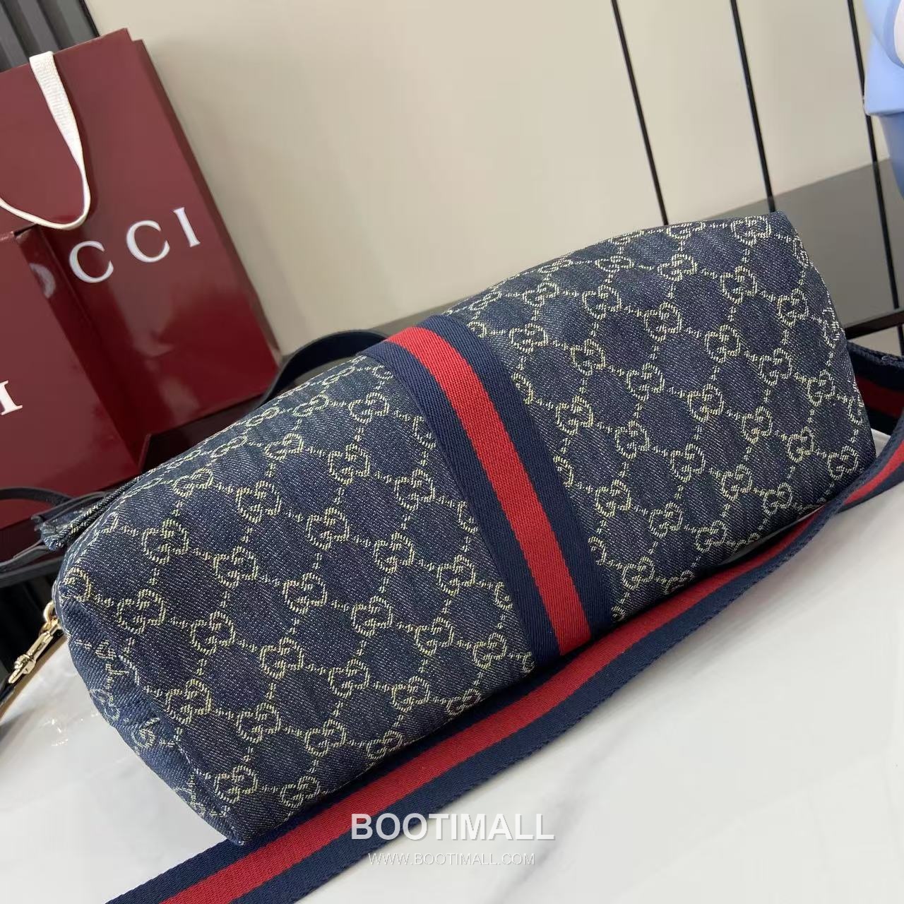Gucci Giglio Tote Bag GG Denim Black 구찌 질리오 라지 토트백 853972 GG 데님 GG 데님 블랙 50cm 4