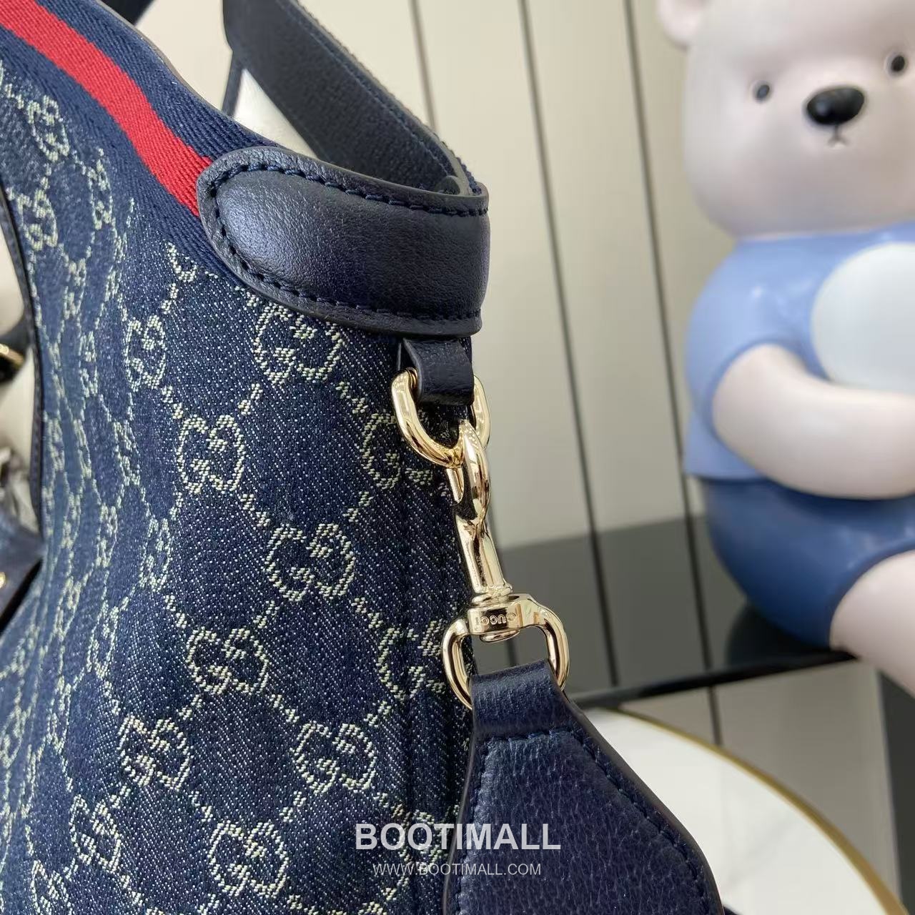 Gucci Giglio Tote Bag GG Denim Black 구찌 질리오 라지 토트백 853972 GG 데님 GG 데님 블랙 50cm 11