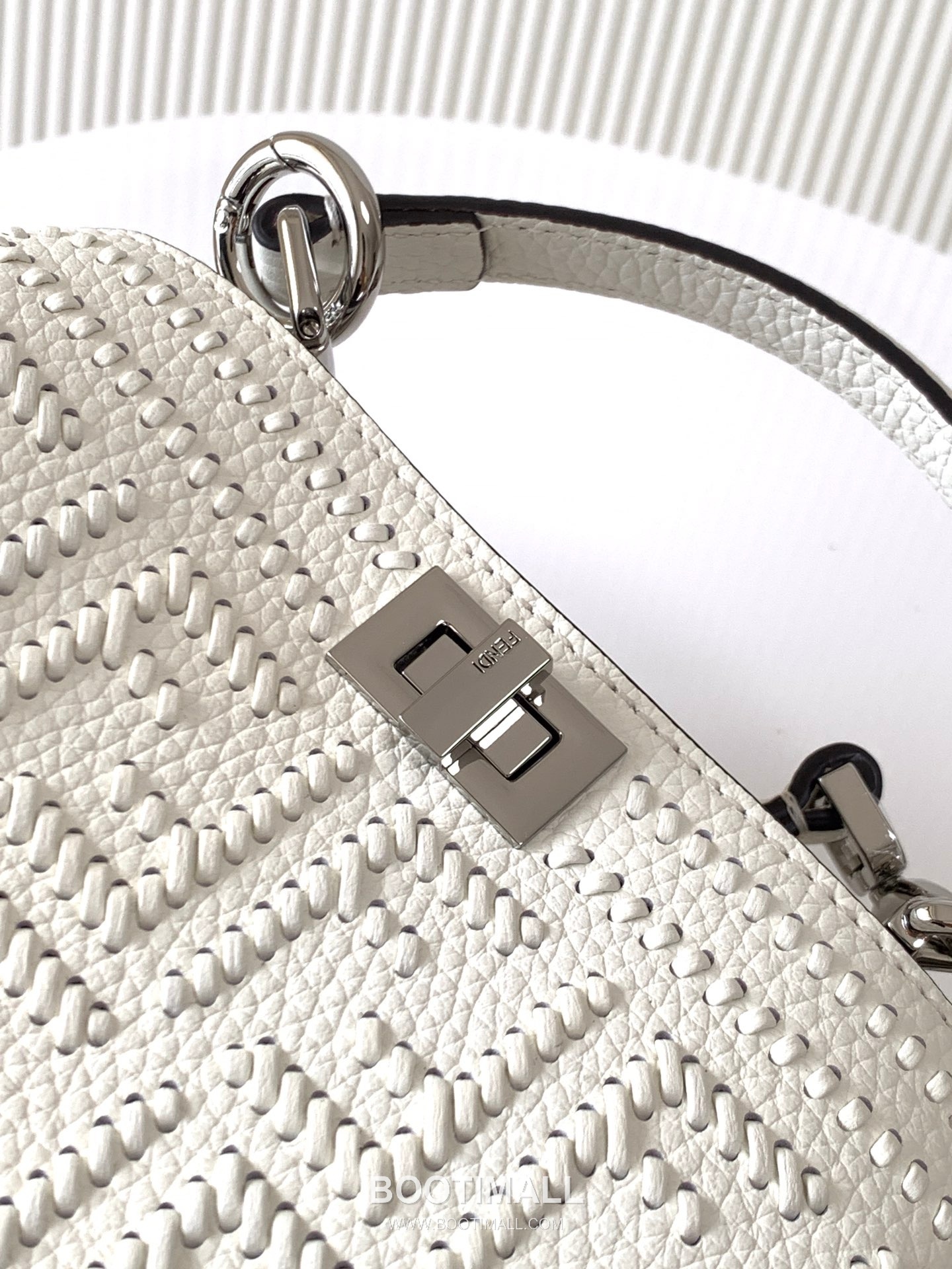 Fendi Peekaboo ISeeU Petite Calfskin Brown Top Handle Bag 펜디 피카부 아이씨유 쁘띠 카프스킨 브라운 탑핸들백 20cm 9