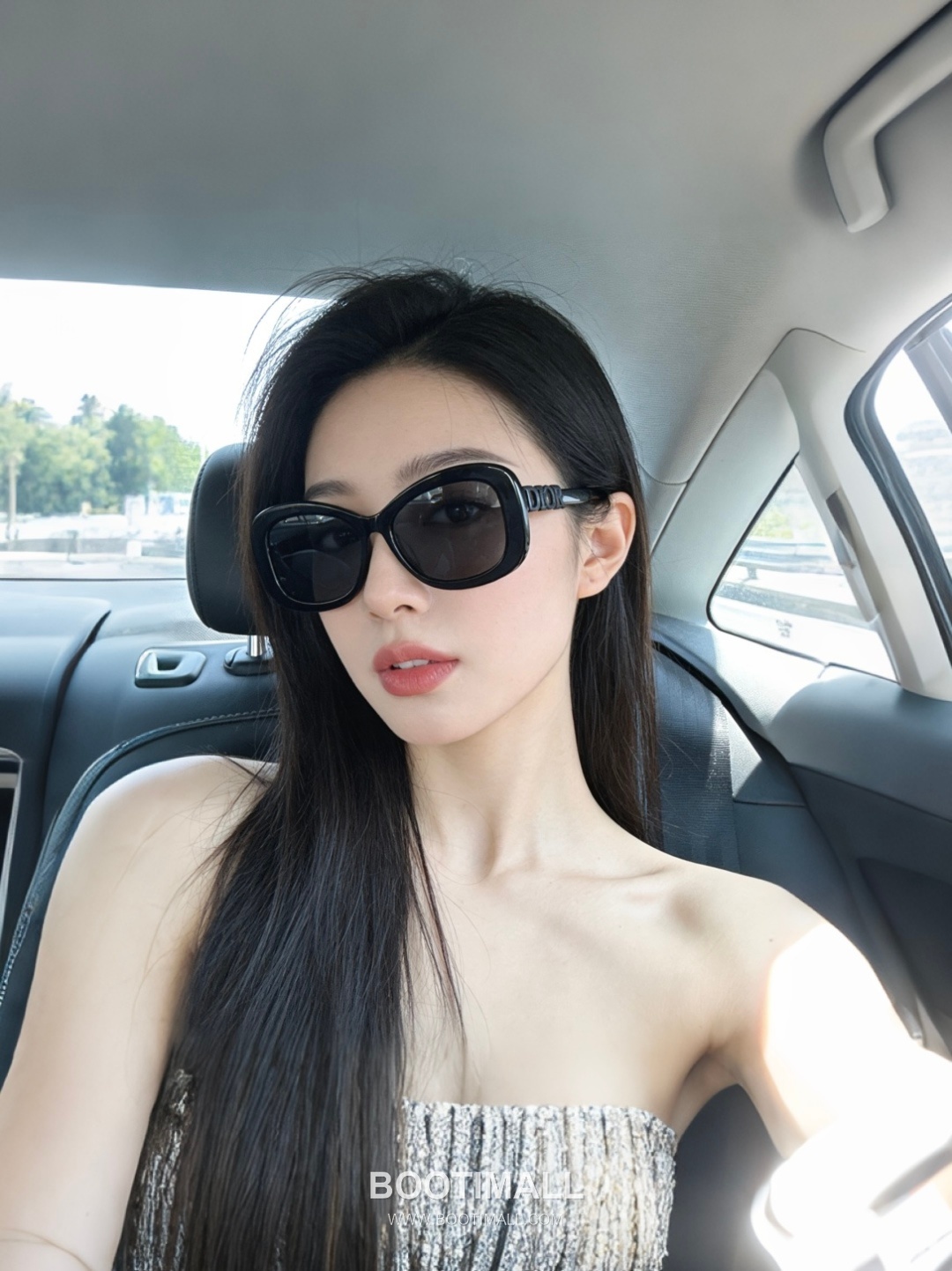 Dior Dio Drill Circle Metal, Crystal Silver Glasses 디올 디오 드릴 서클 메탈, 크리스탈 실버 안경 145cm 1