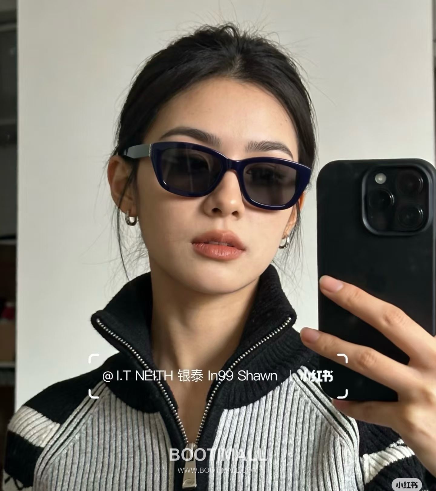Saint Laurent SL M153/F Acetate Black Sunglasses 생로랑 SL M153/F 아세테이트 블랙 선글라스 55-17-145 145cm 5