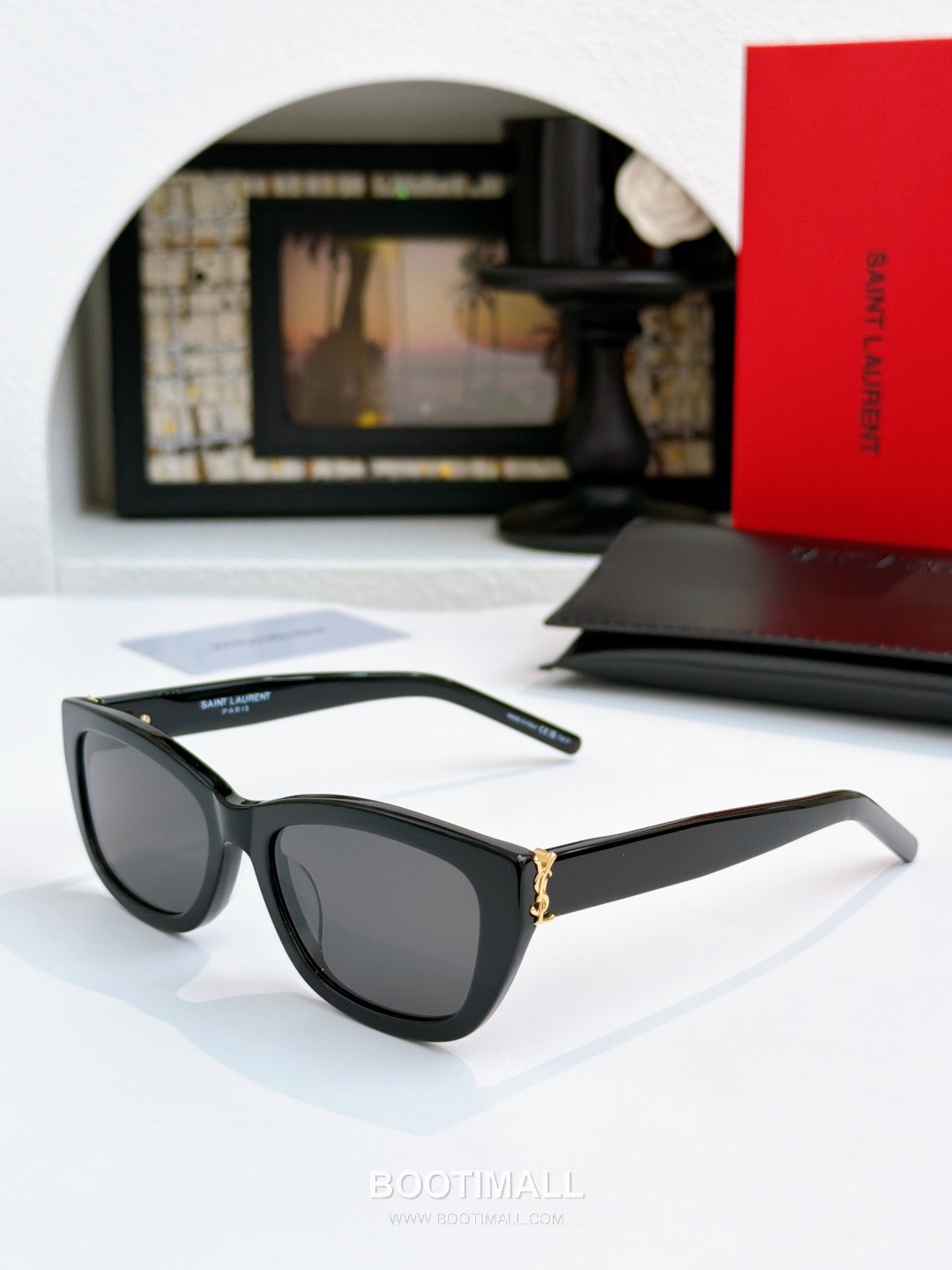 Saint Laurent SL M153 Acetate Black Optical Glasses 생로랑 SL M153 아세테이트 블랙 안경 55-17-145 145cm 2