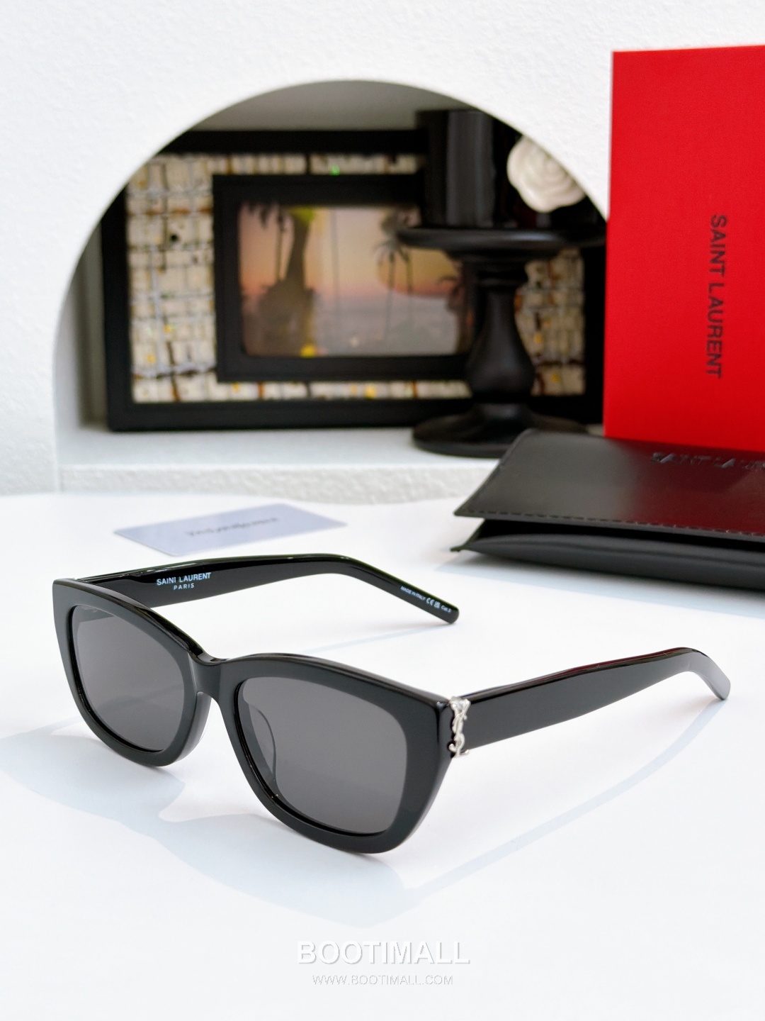 Saint Laurent SL M153 Acetate Black Optical Glasses 생로랑 SL M153 아세테이트 블랙 안경 55-17-145 145cm 5