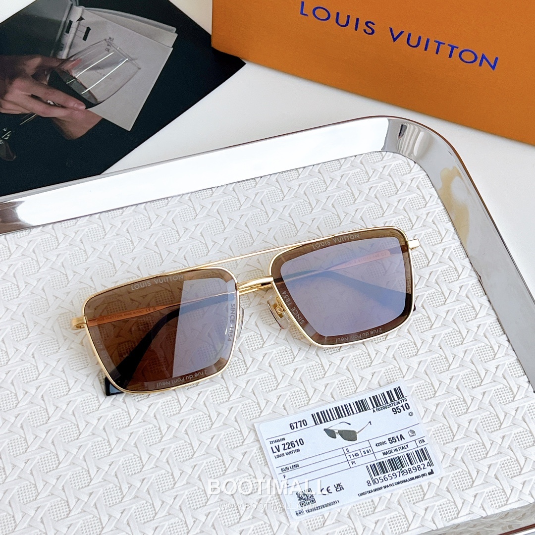 Louis Vuitton Sunglasses Acetate Black 루이비통 Z2610 선글라스 아세테이트 블랙 145cm 2