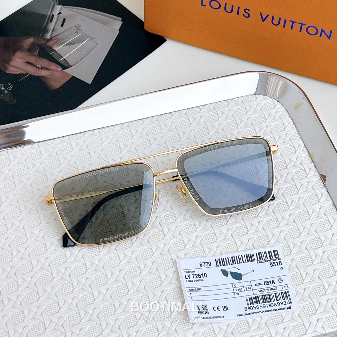 Louis Vuitton Sunglasses Acetate Black 루이비통 Z2610 선글라스 아세테이트 블랙 145cm 6