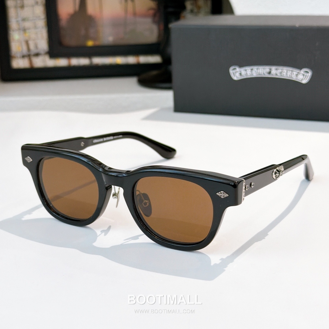 Chrome Hearts Jenna Tail Yea Acetate Black Eyeglasses 크롬하츠 제나 테일 예아 아세테이트 블랙 안경 48-23-142 142cm 1