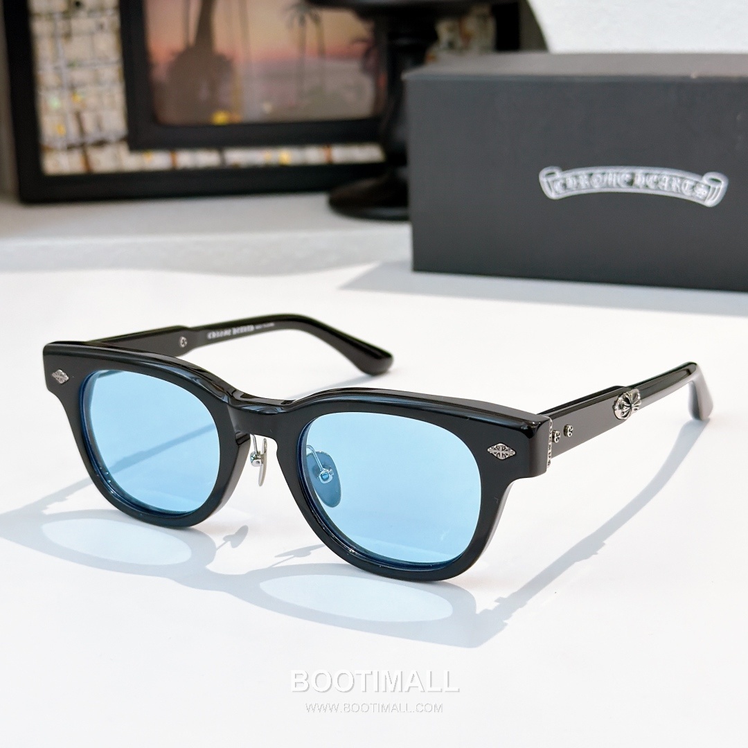 Chrome Hearts Jenna Tail Yea Acetate Black Eyeglasses 크롬하츠 제나 테일 예아 아세테이트 블랙 안경 48-23-142 142cm 2