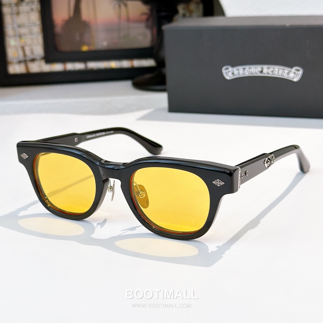 Chrome Hearts Jenna Tail Yea Acetate Black Eyeglasses 크롬하츠 제나 테일 예아 아세테이트 블랙 안경 48-23-142 142cm 4