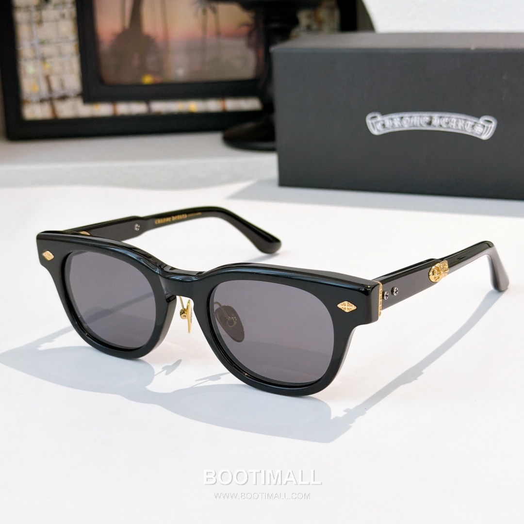 Chrome Hearts Jenna Tail Yea Acetate Black Eyeglasses 크롬하츠 제나 테일 예아 아세테이트 블랙 안경 48-23-142 142cm 6