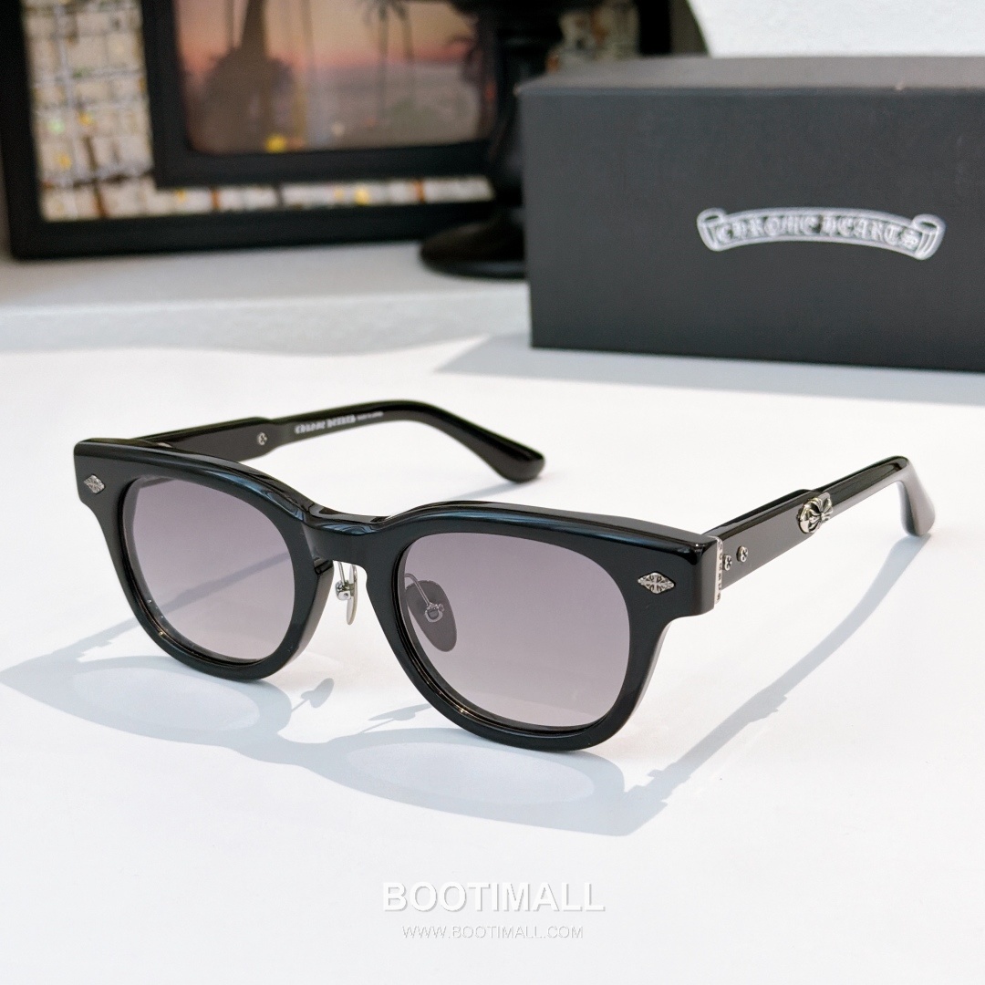 Chrome Hearts Jenna Tail Yea Acetate Black Eyeglasses 크롬하츠 제나 테일 예아 아세테이트 블랙 안경 48-23-142 142cm 7