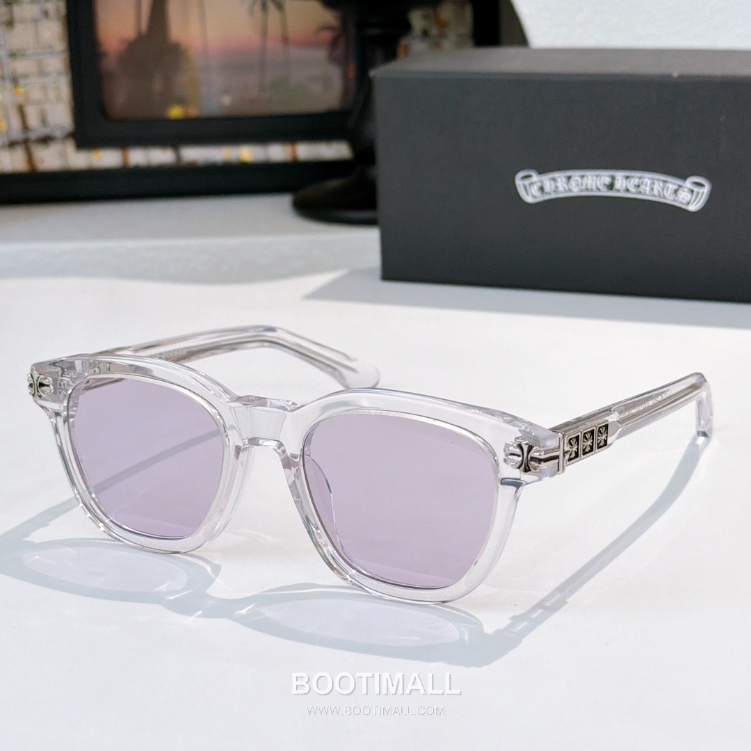 Chrome Hearts Smoke Show Metal, Plastic Black Eyeglasses 크롬하츠 스모크 쇼 메탈, 플라스틱 블랙 안경 52-21-153 153cm 1