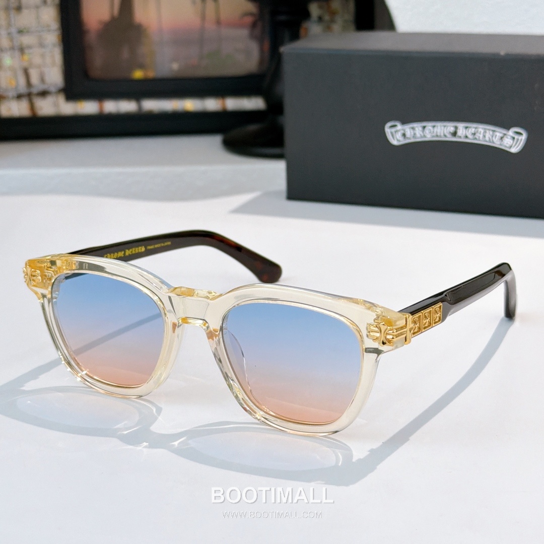 Chrome Hearts Smoke Show Metal, Plastic Black Eyeglasses 크롬하츠 스모크 쇼 메탈, 플라스틱 블랙 안경 52-21-153 153cm 2