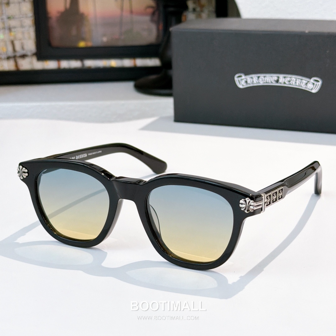 Chrome Hearts Smoke Show Metal, Plastic Black Eyeglasses 크롬하츠 스모크 쇼 메탈, 플라스틱 블랙 안경 52-21-153 153cm 4