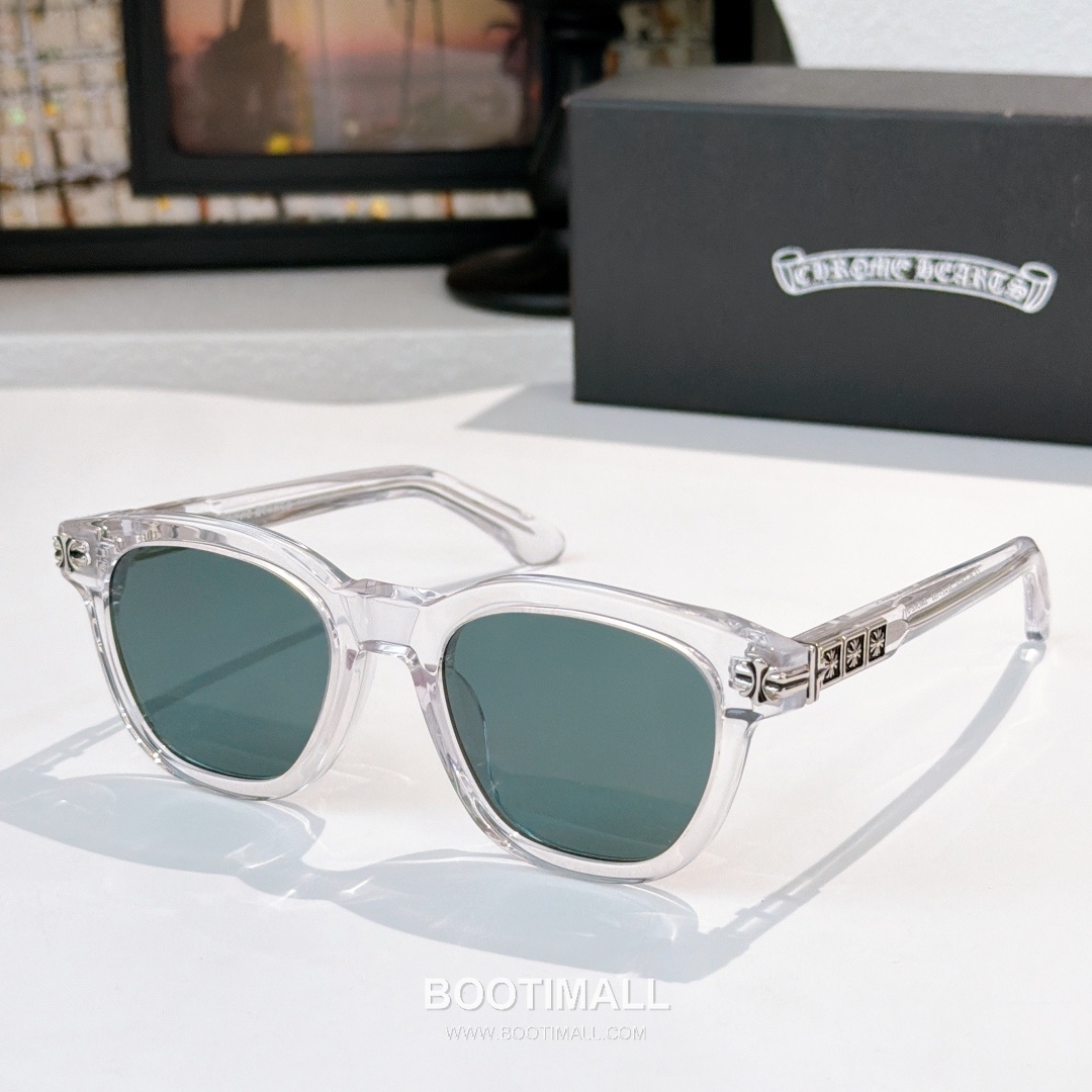 Chrome Hearts Smoke Show Metal, Plastic Black Eyeglasses 크롬하츠 스모크 쇼 메탈, 플라스틱 블랙 안경 52-21-153 153cm 5