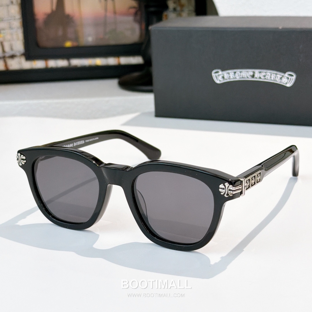 Chrome Hearts Smoke Show Metal, Plastic Black Eyeglasses 크롬하츠 스모크 쇼 메탈, 플라스틱 블랙 안경 52-21-153 153cm 8