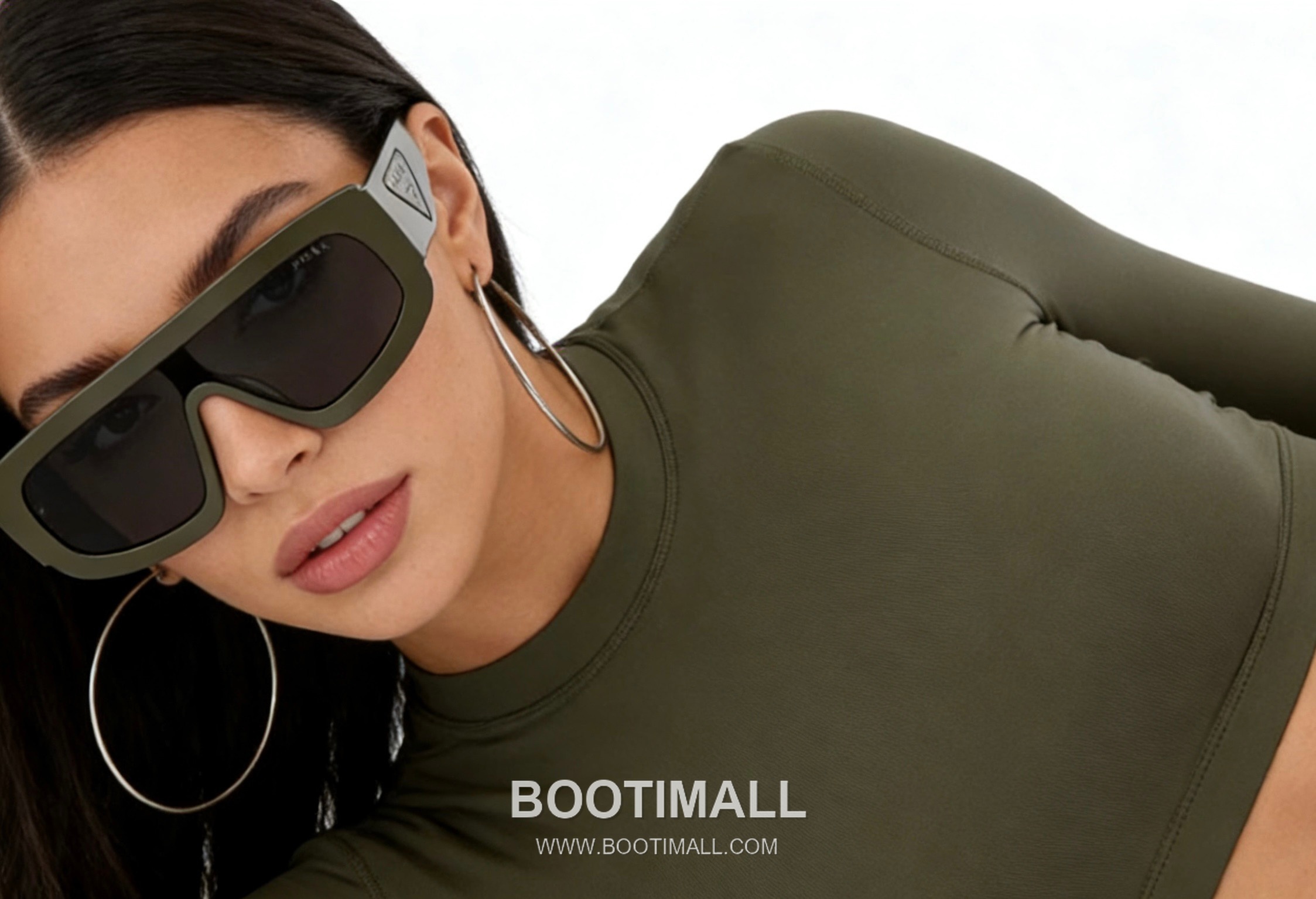 Prada PR D10S Sunglasses Acetate Green 프라다 PR D10S 선글라스 아세테이트 그린 Lens 124mm, Bridge 145mm 145cm 2