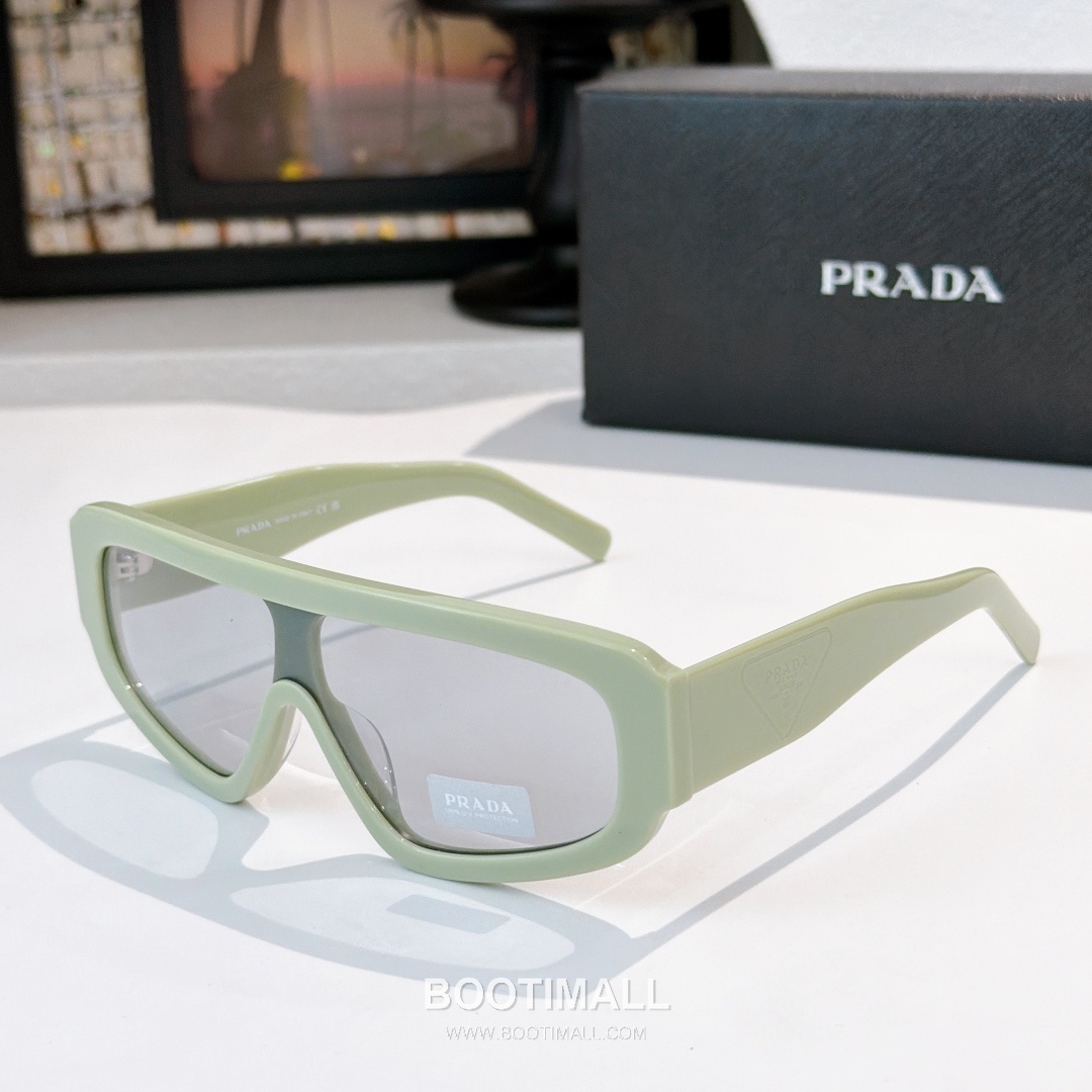Prada PR D10S Sunglasses Acetate Green 프라다 PR D10S 선글라스 아세테이트 그린 Lens 124mm, Bridge 145mm 145cm 10