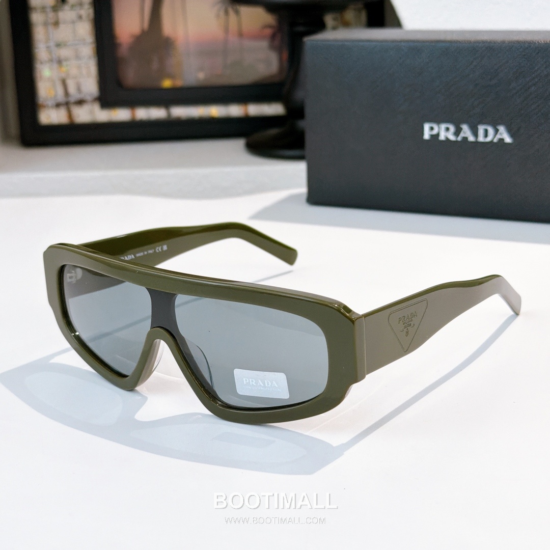 Prada PR D10S Sunglasses Acetate Green 프라다 PR D10S 선글라스 아세테이트 그린 Lens 124mm, Bridge 145mm 145cm 16