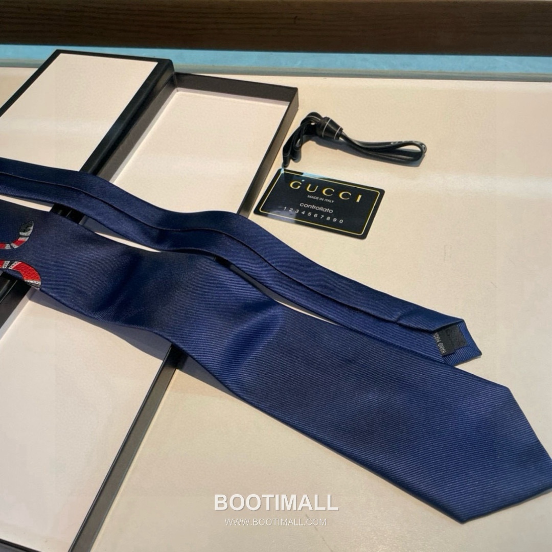 Celine Animal Embroidered Tie Silk Jacquard Black 셀린느 애니멀 자수 넥타이 실크 자카드 블랙 7cm 5