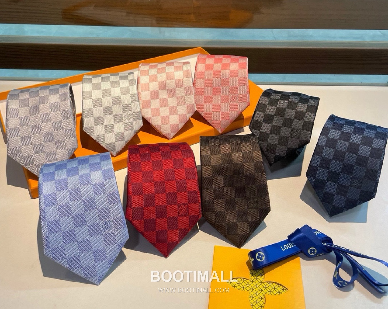 Louis Vuitton Damier Jacquard Tie Silk Black 루이비통 다미에 자카드 넥타이 실크 블랙 2