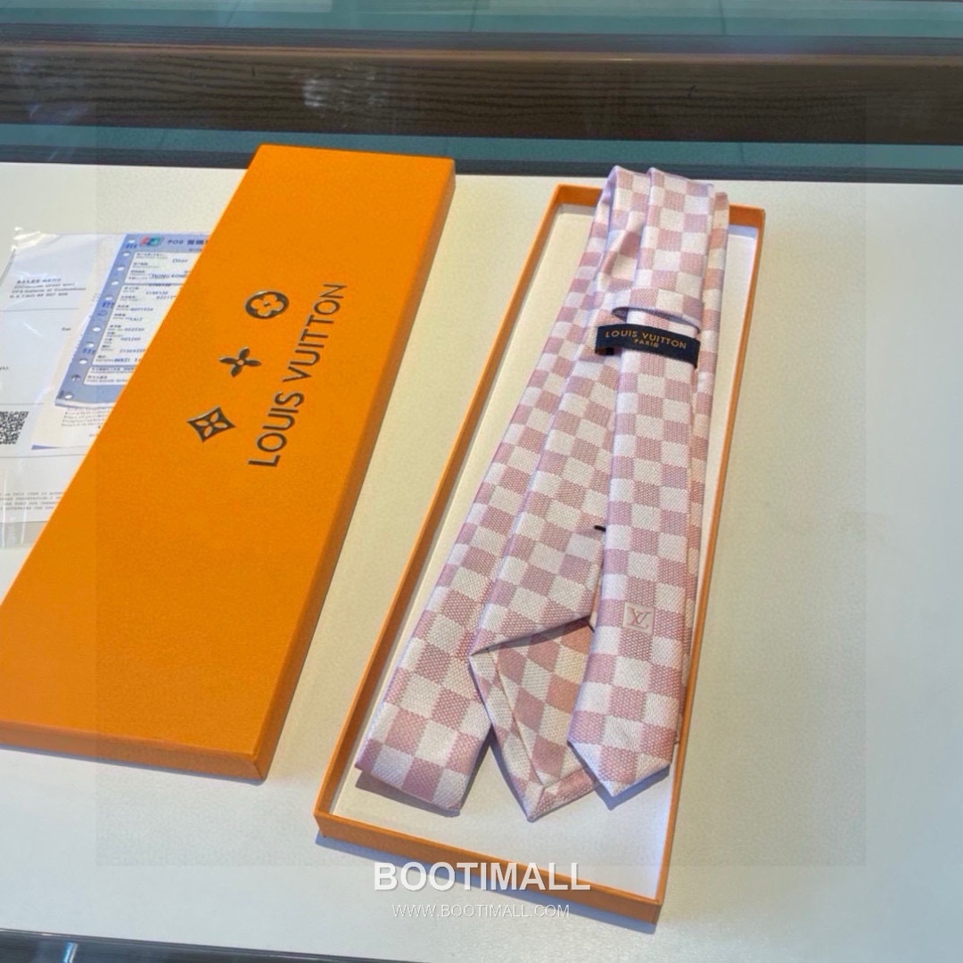 Louis Vuitton Damier Jacquard Tie Silk Black 루이비통 다미에 자카드 넥타이 실크 블랙 3