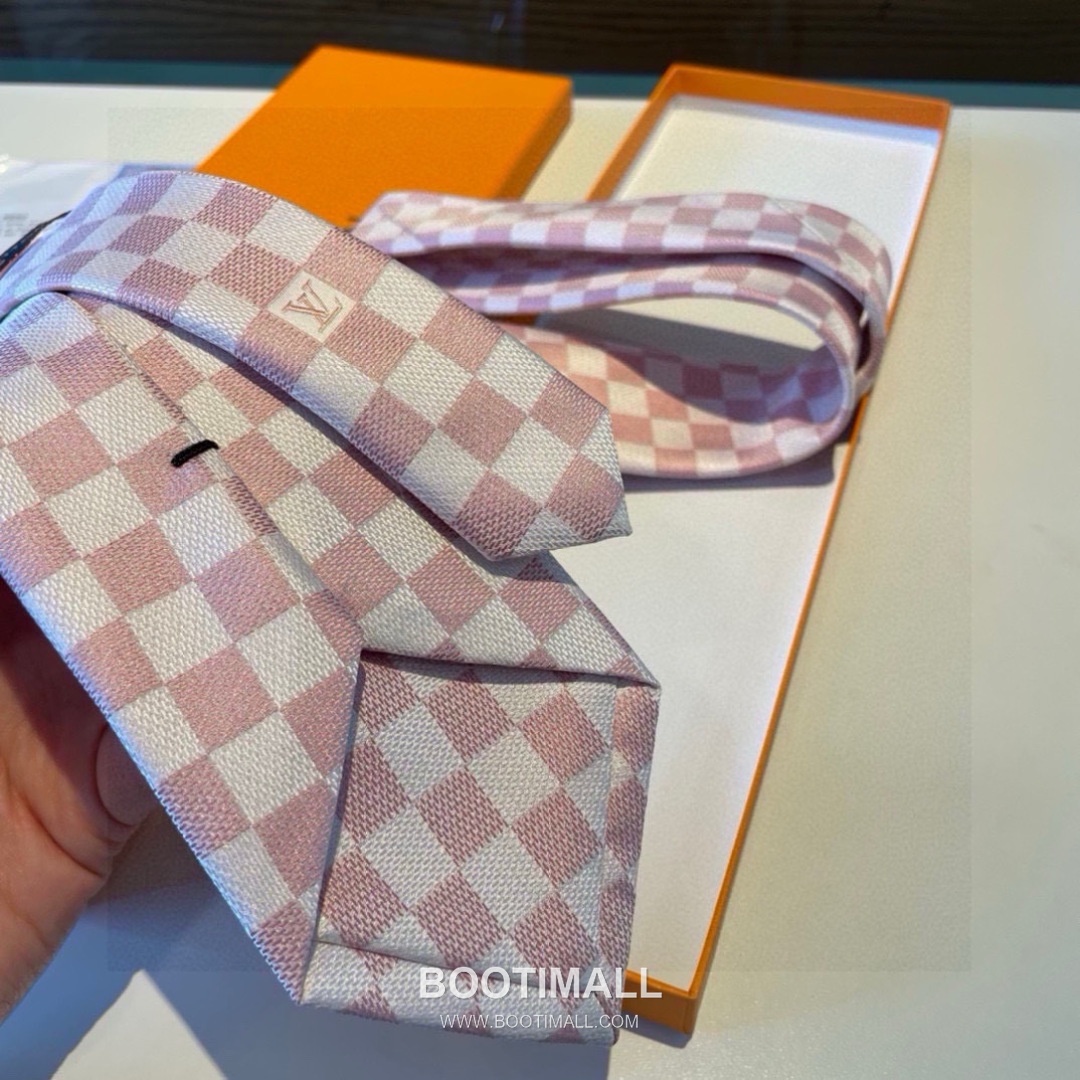Louis Vuitton Damier Jacquard Tie Silk Black 루이비통 다미에 자카드 넥타이 실크 블랙 5