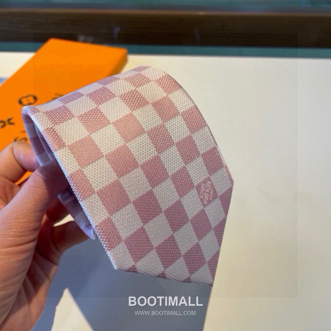 Louis Vuitton Damier Jacquard Tie Silk Black 루이비통 다미에 자카드 넥타이 실크 블랙 6