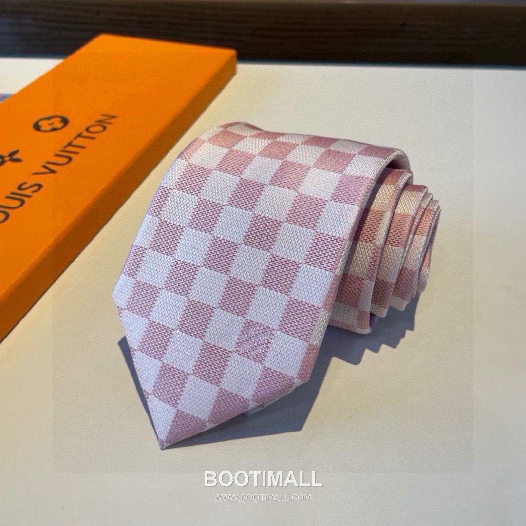 Louis Vuitton Damier Jacquard Tie Silk Black 루이비통 다미에 자카드 넥타이 실크 블랙 7