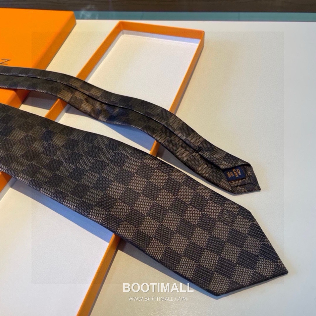 Louis Vuitton Damier Jacquard Tie Silk Black 루이비통 다미에 자카드 넥타이 실크 블랙 5