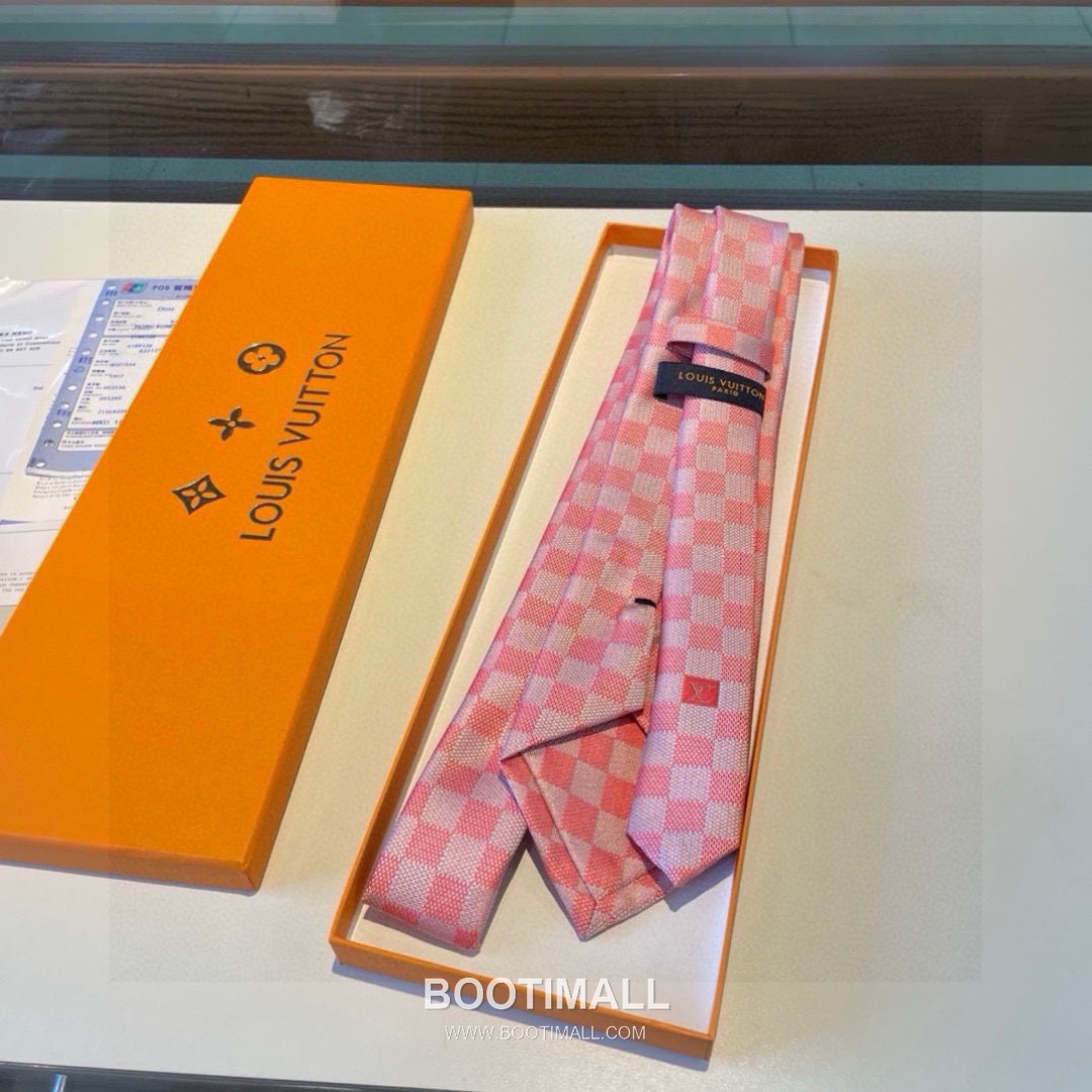 Louis Vuitton Damier Jacquard Tie Silk Black 루이비통 다미에 자카드 넥타이 실크 블랙 3