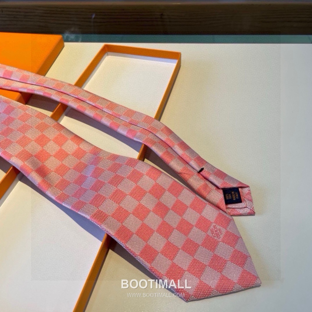 Louis Vuitton Damier Jacquard Tie Silk Black 루이비통 다미에 자카드 넥타이 실크 블랙 4