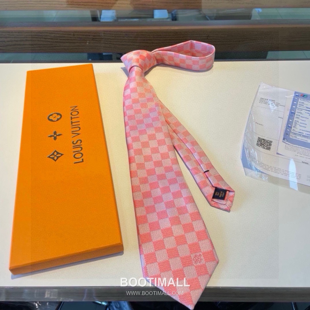 Louis Vuitton Damier Jacquard Tie Silk Black 루이비통 다미에 자카드 넥타이 실크 블랙 9