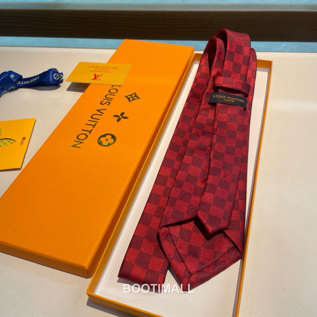 Louis Vuitton Damier Jacquard Tie Silk Black 루이비통 다미에 자카드 넥타이 실크 블랙 3