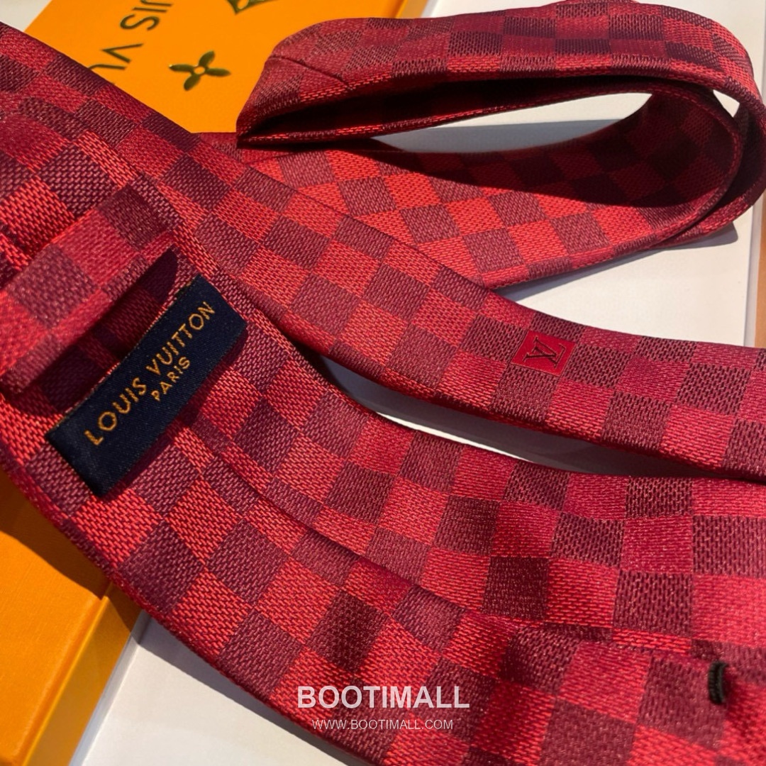 Louis Vuitton Damier Jacquard Tie Silk Black 루이비통 다미에 자카드 넥타이 실크 블랙 5
