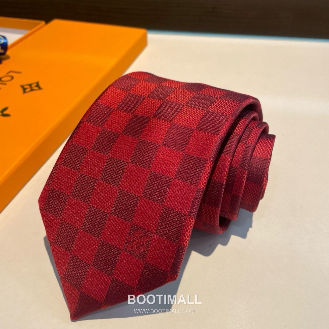 Louis Vuitton Damier Jacquard Tie Silk Black 루이비통 다미에 자카드 넥타이 실크 블랙 9