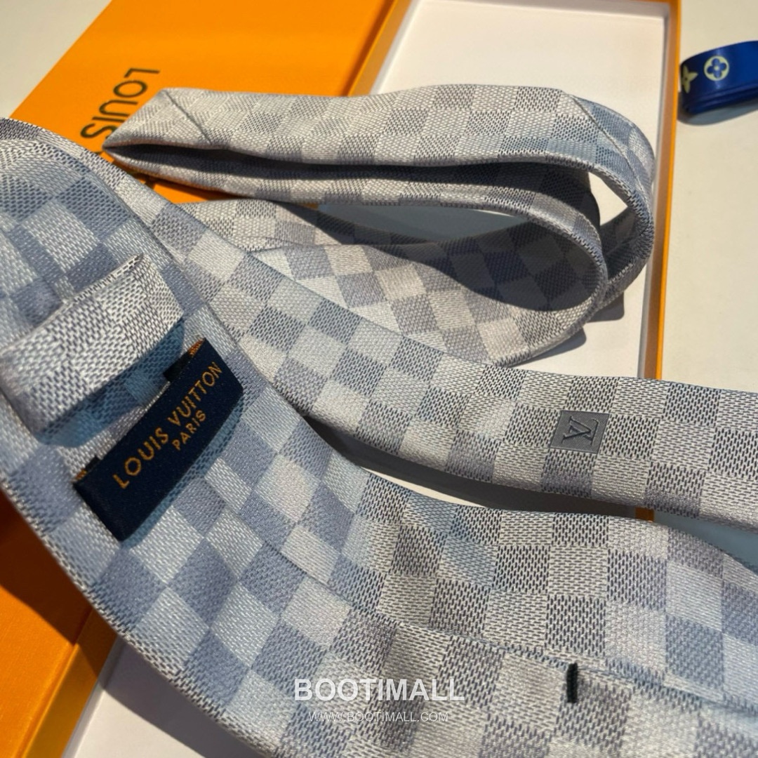Louis Vuitton Damier Jacquard Tie Silk Black 루이비통 다미에 자카드 넥타이 실크 블랙 5