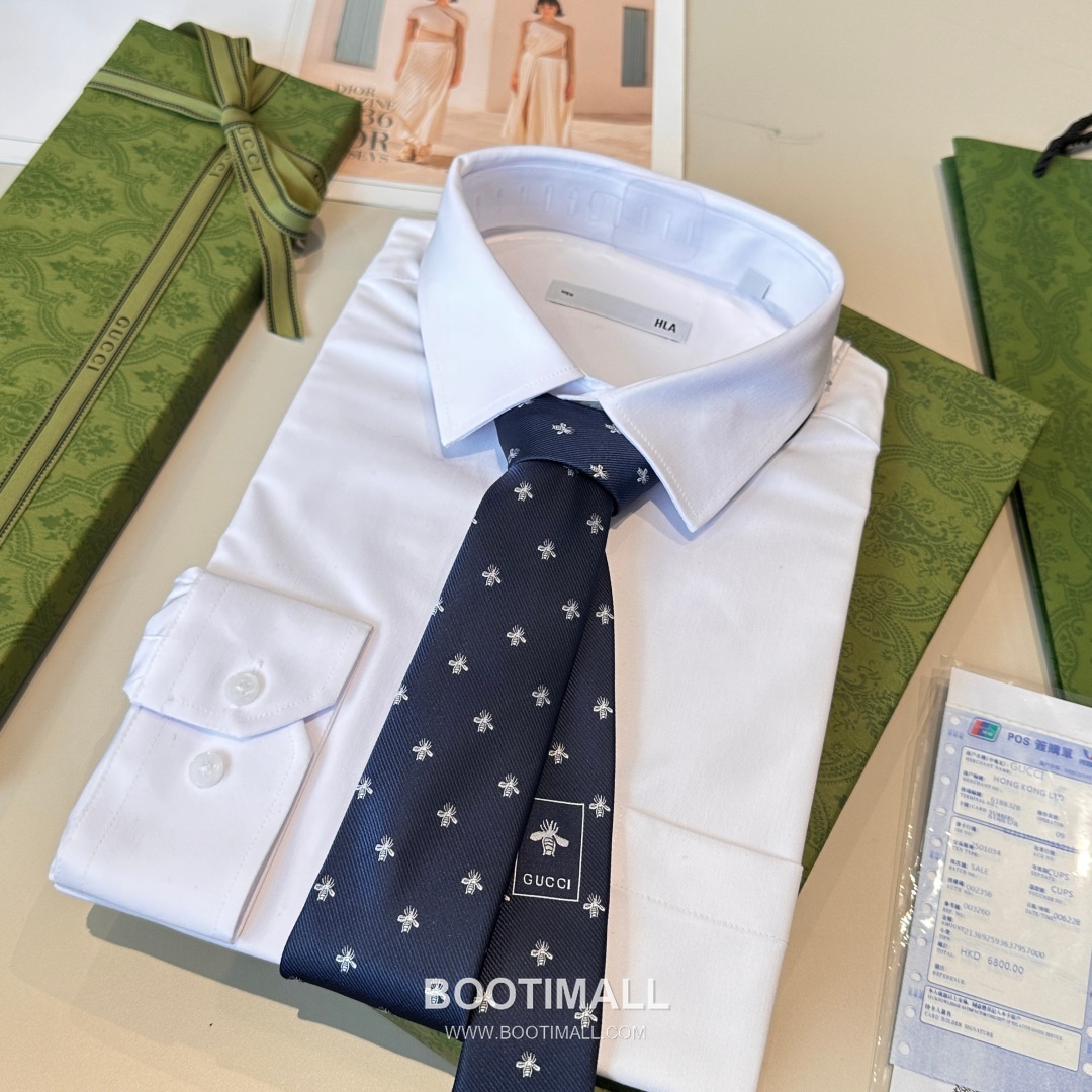 Gucci Bee Jacquard Silk Multicolor Tie 구찌 비 자카드 실크 멀티컬러 넥타이 7