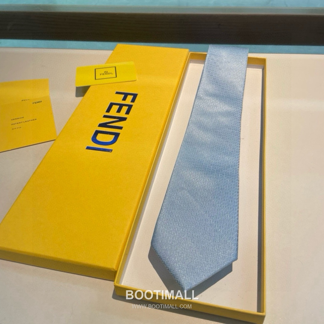 Fendi FF Jacquard Tie Jacquard Silk Black 펜디 FF 자카드 넥타이 자카드 실크 블랙 2