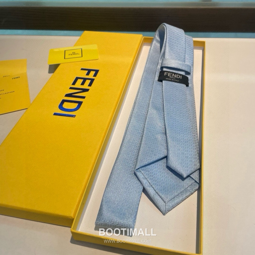 Fendi FF Jacquard Tie Jacquard Silk Black 펜디 FF 자카드 넥타이 자카드 실크 블랙 3